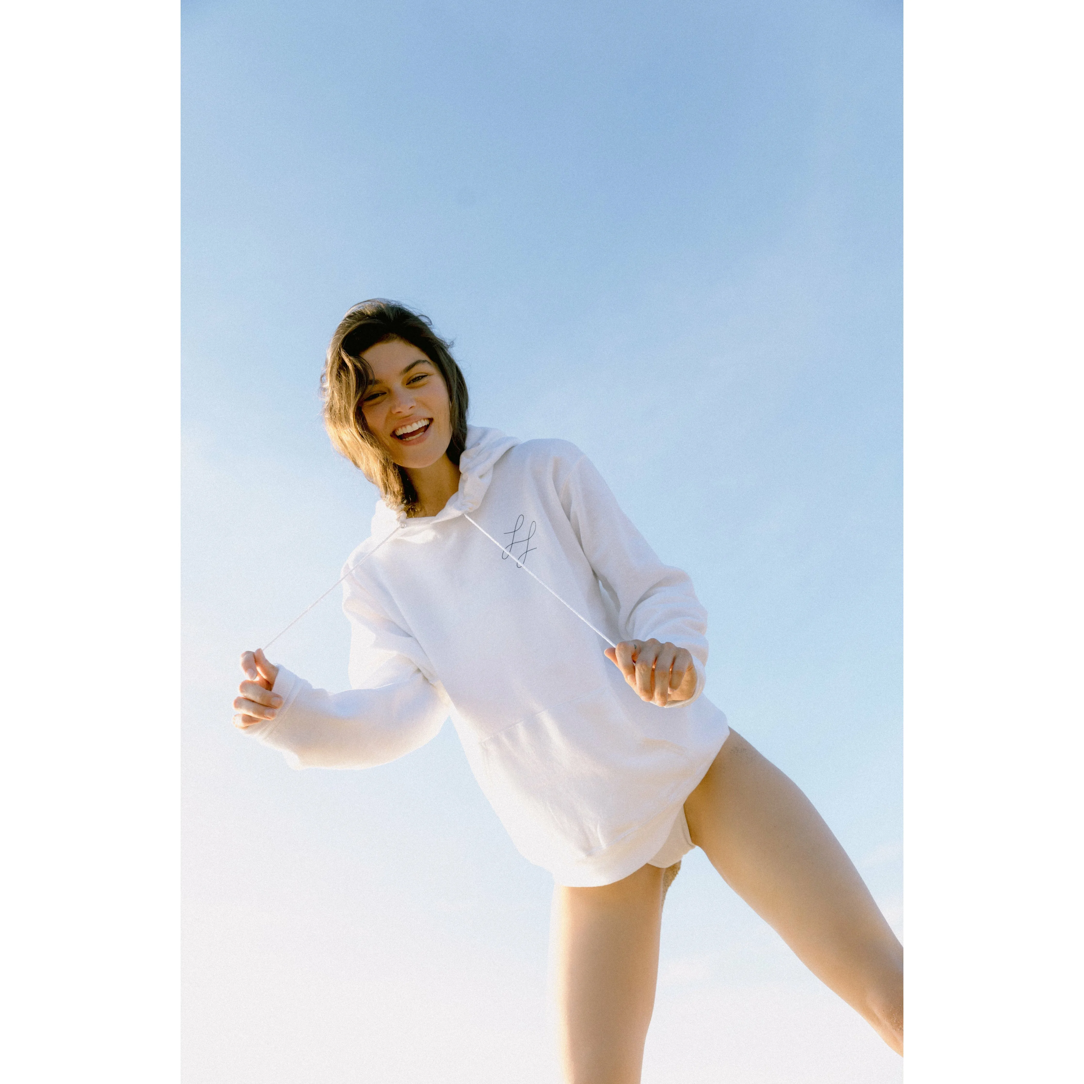 LLSwim & Surf Club White Hoodie