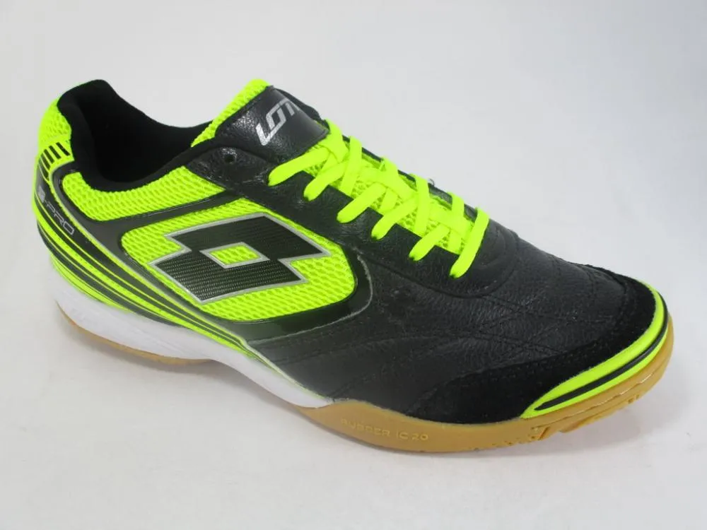 Lotto men's indoor soccer shoe Tacto II 200 futsal shoe S7180 black-green