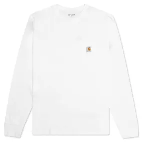 L/S Pocket Tee - White