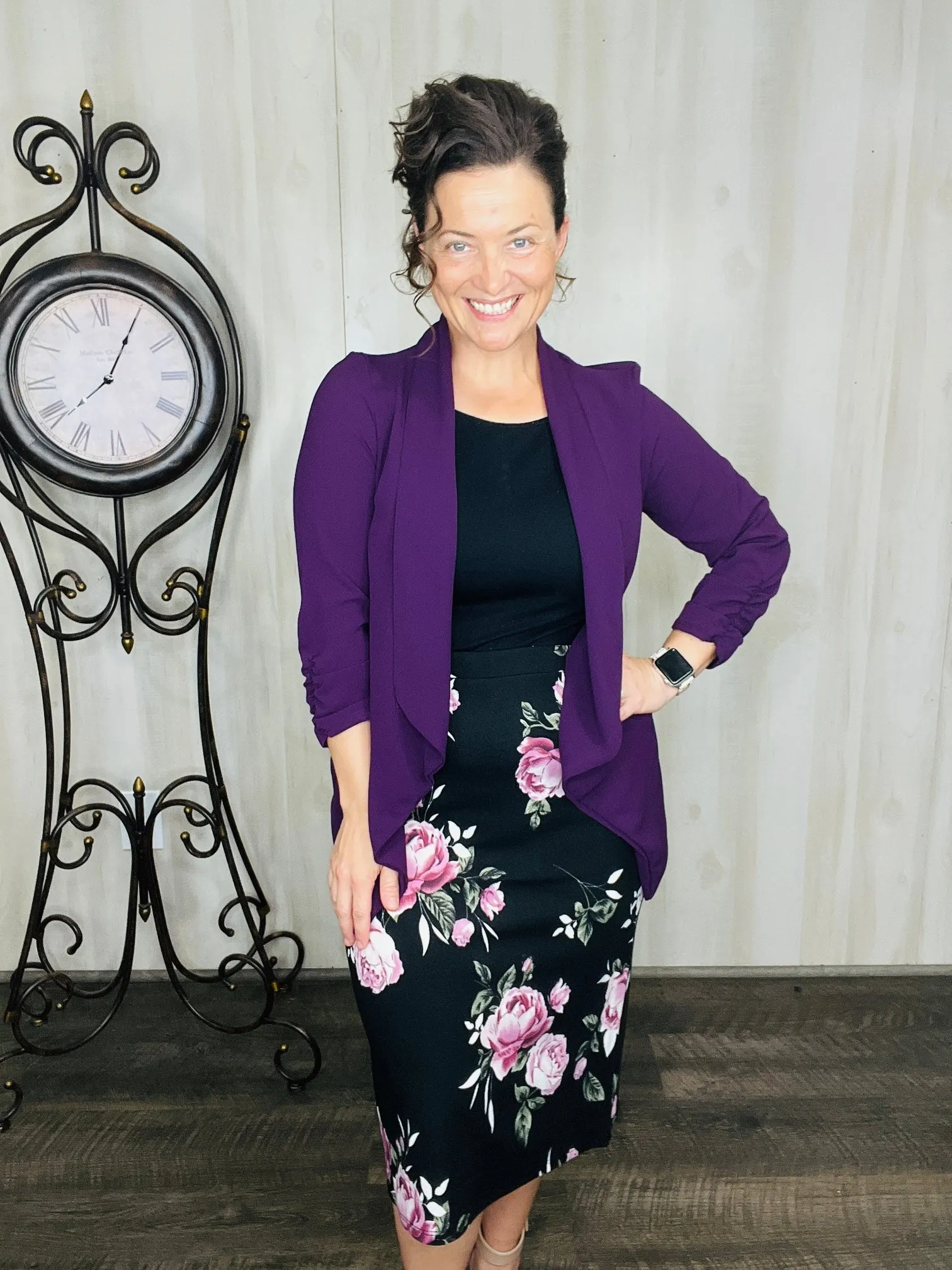 Marissa Blazer- Purple