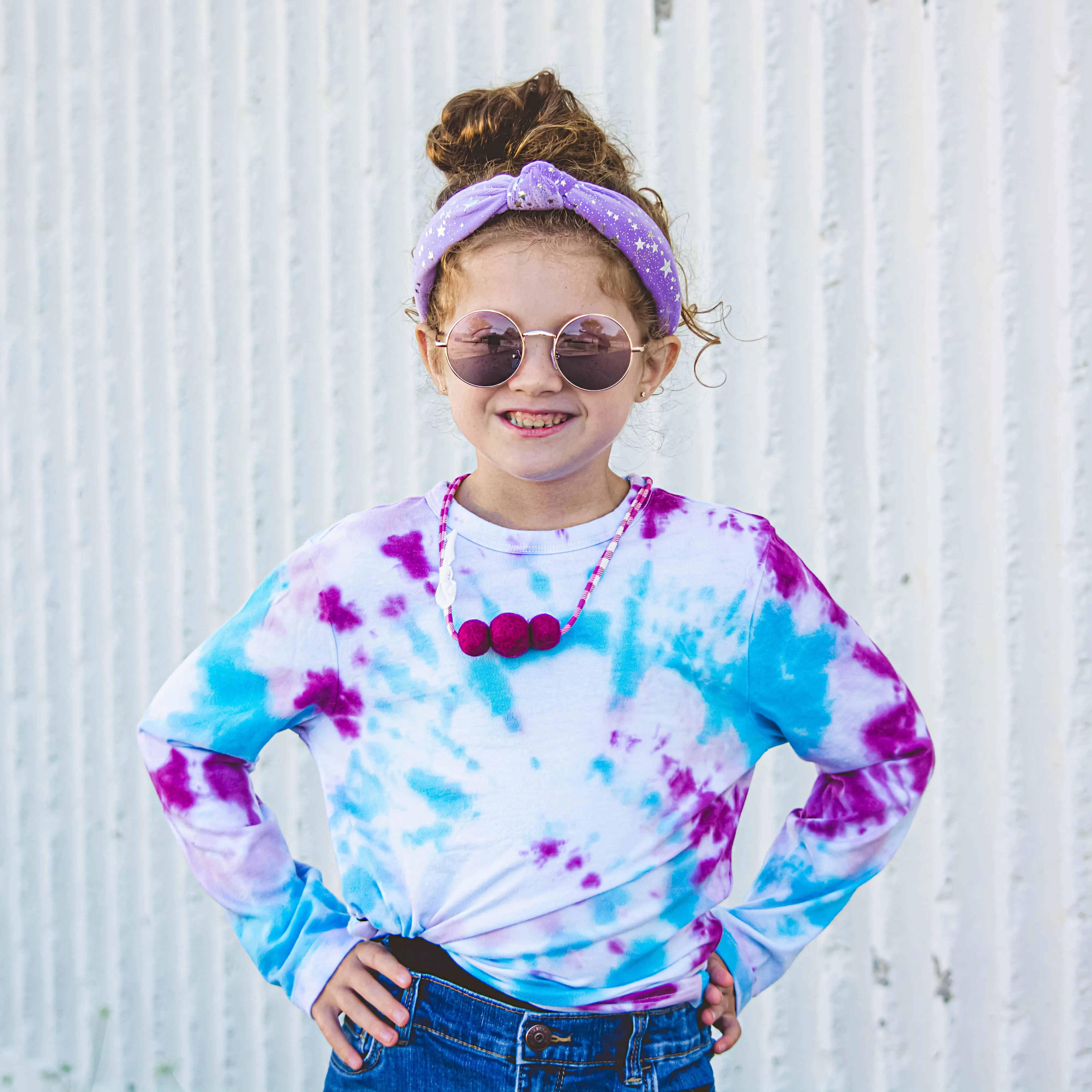 Metallic Star Velvet Knot Headband