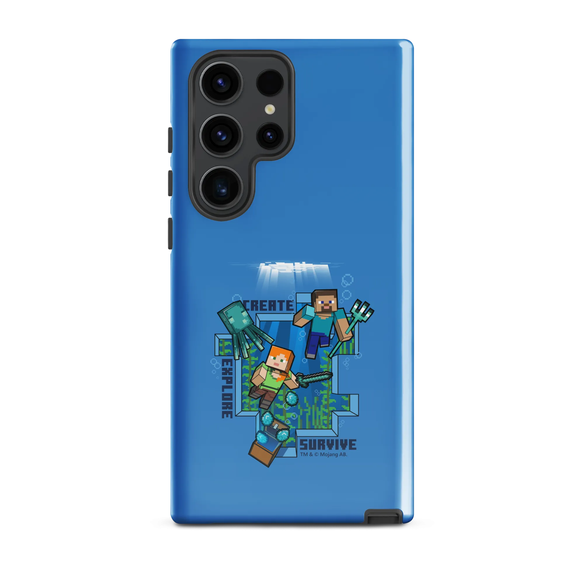 Minecraft Caves & Cliffs Create, Explore, Survive Tough Phone Case - Samsung