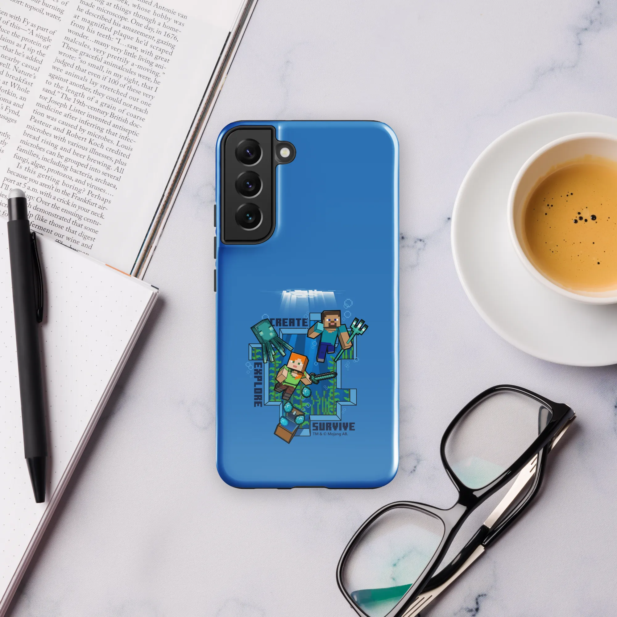 Minecraft Caves & Cliffs Create, Explore, Survive Tough Phone Case - Samsung