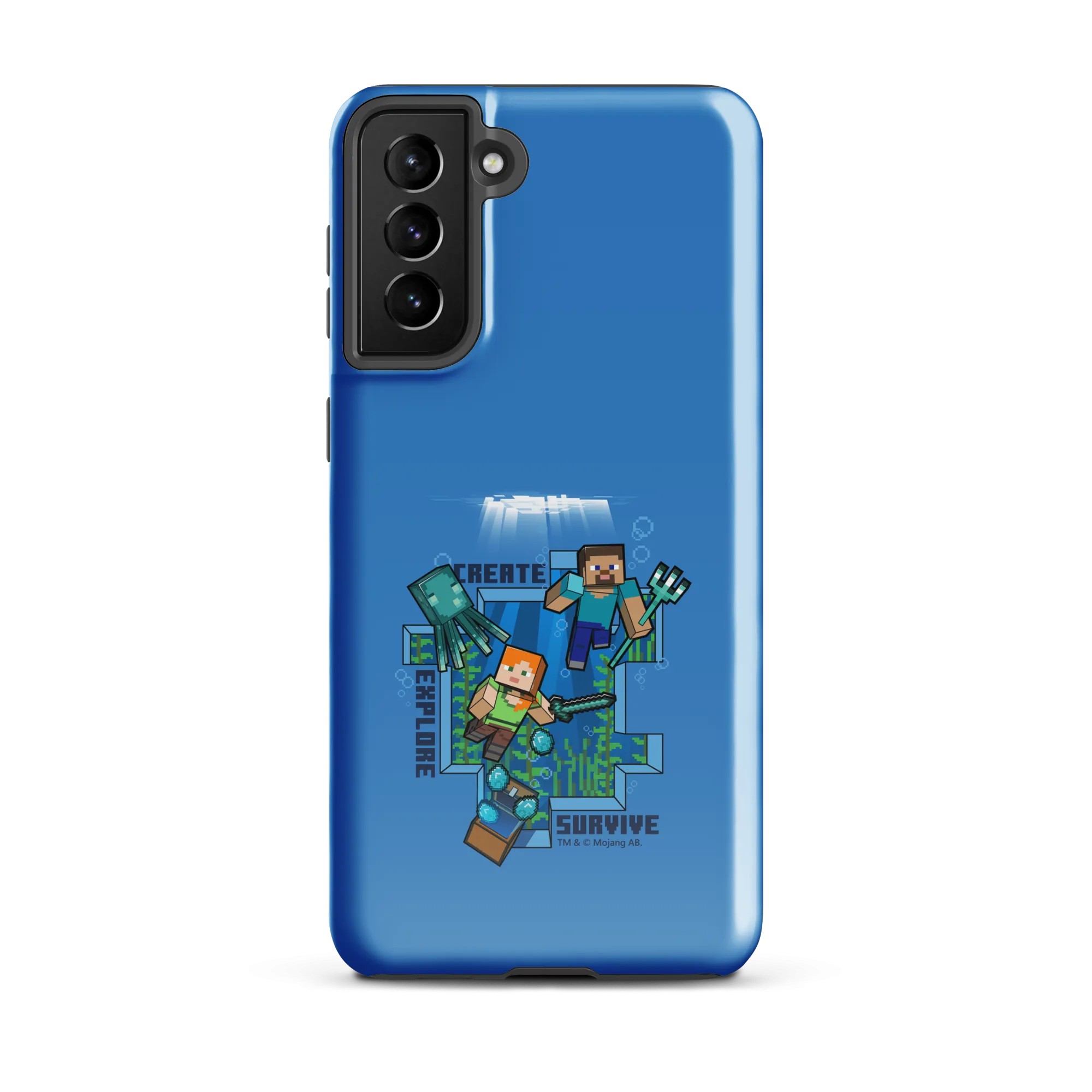 Minecraft Caves & Cliffs Create, Explore, Survive Tough Phone Case - Samsung