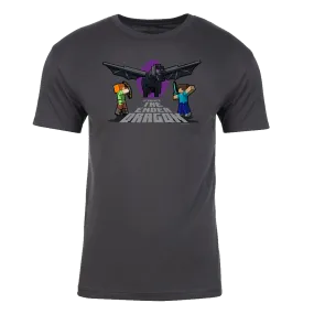 Minecraft Fight The Ender Dragon Adult Short Sleeve T-Shirt