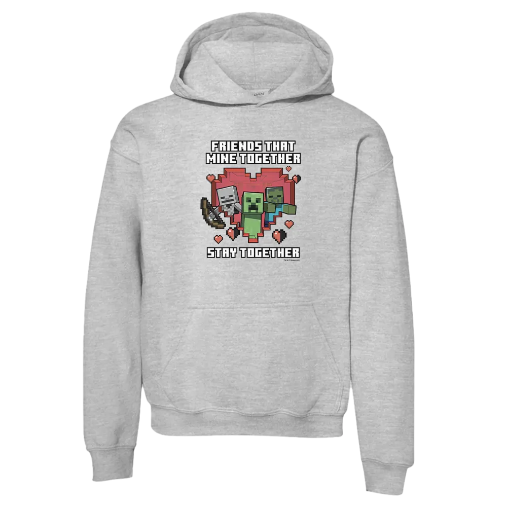 Minecraft Stay Together Kids Hooded Sweatshirt