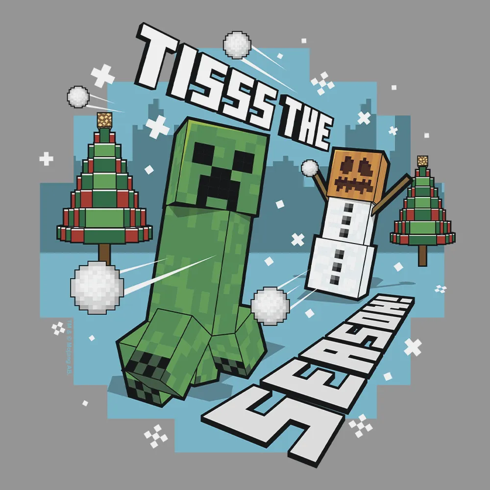 Minecraft Tis The Season Kids Short Sleeve T-Shirt