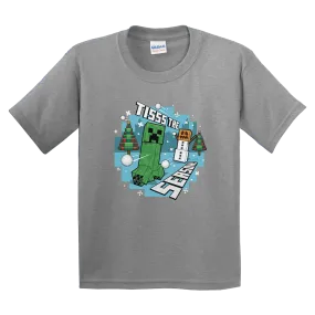 Minecraft Tis The Season Kids Short Sleeve T-Shirt