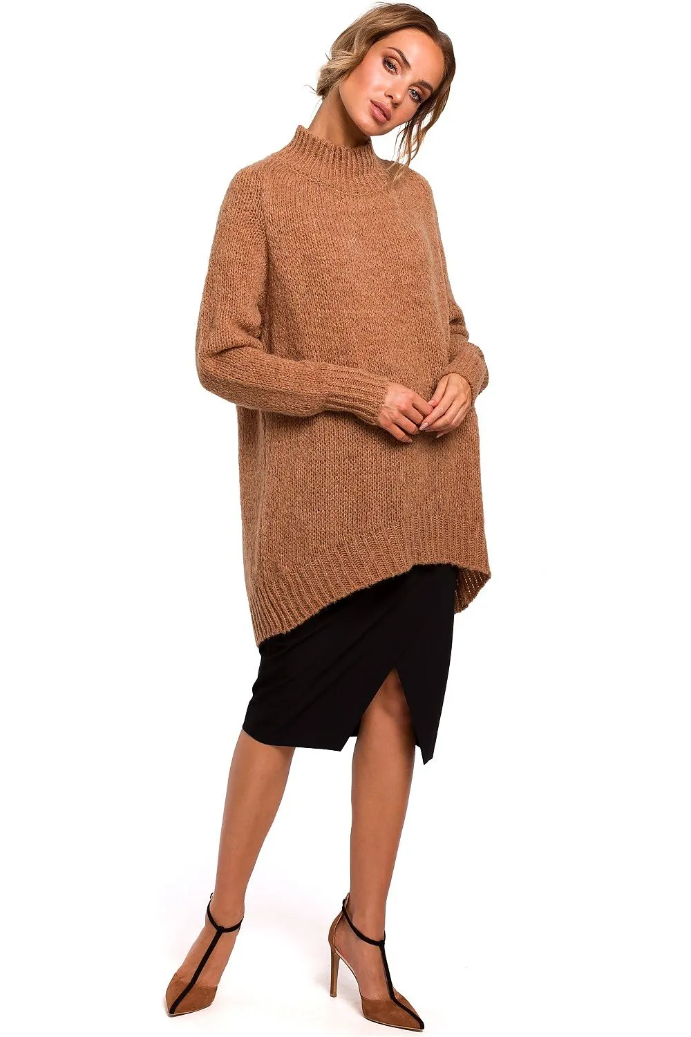 Moe Oversize Sweater Brown