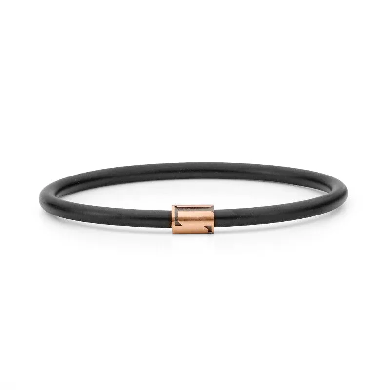 Neoprene L Spacer Diamond Bangles