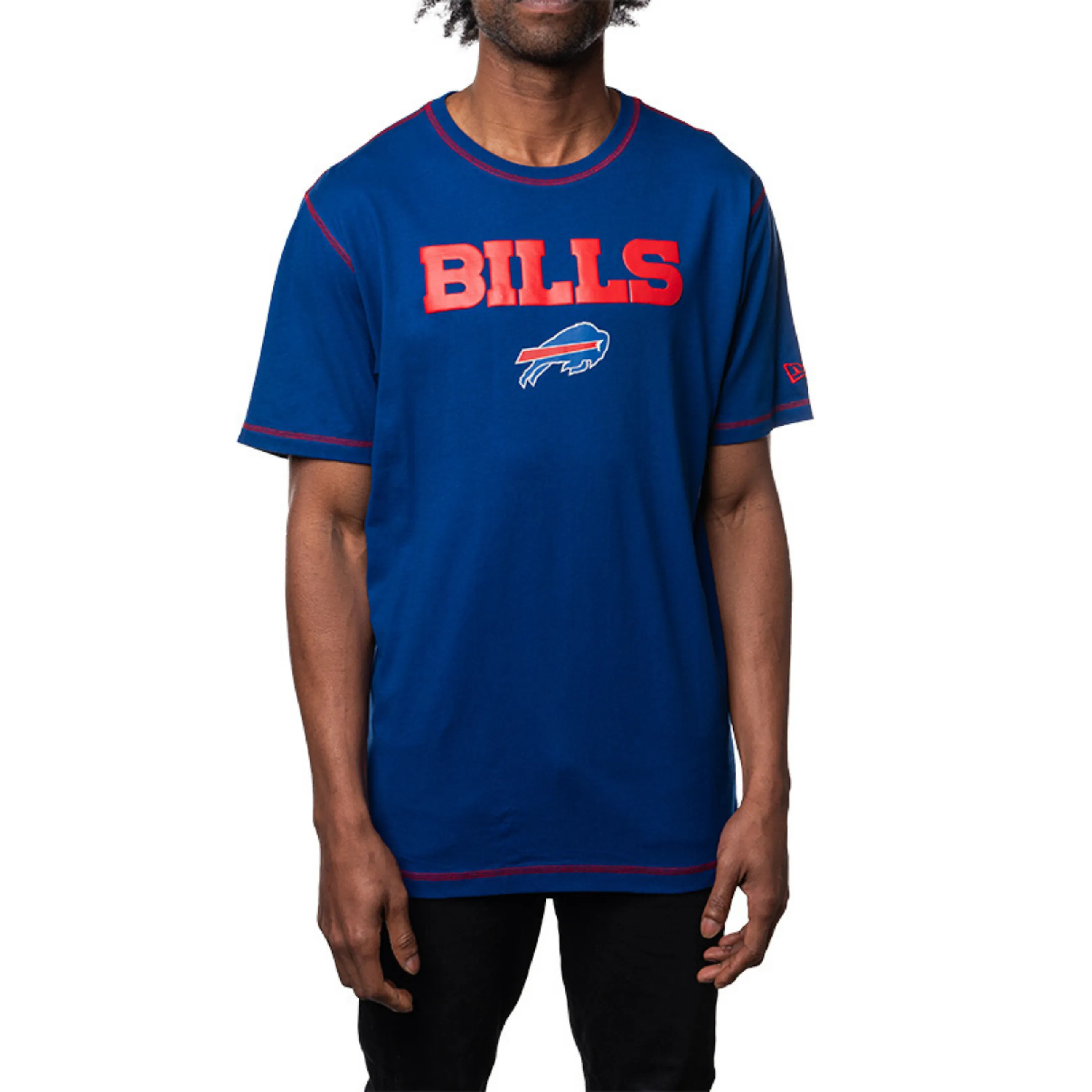 New Era Bills Royal Blue Short Sleeve Shirt