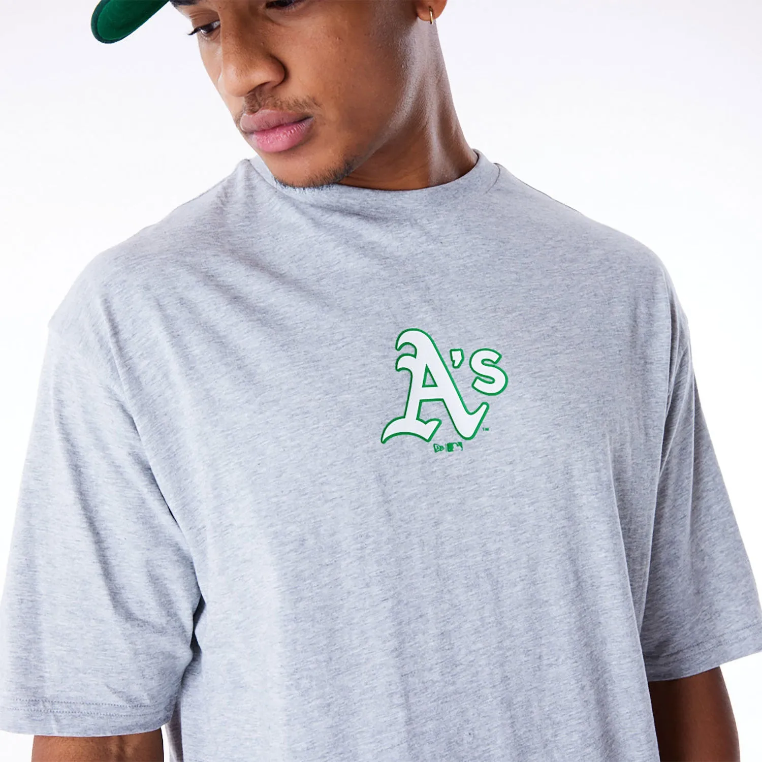 NEW ERA Oakland Athletics MLB World Series Grey Oversized T-Shirt