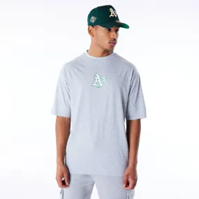 NEW ERA Oakland Athletics MLB World Series Grey Oversized T-Shirt