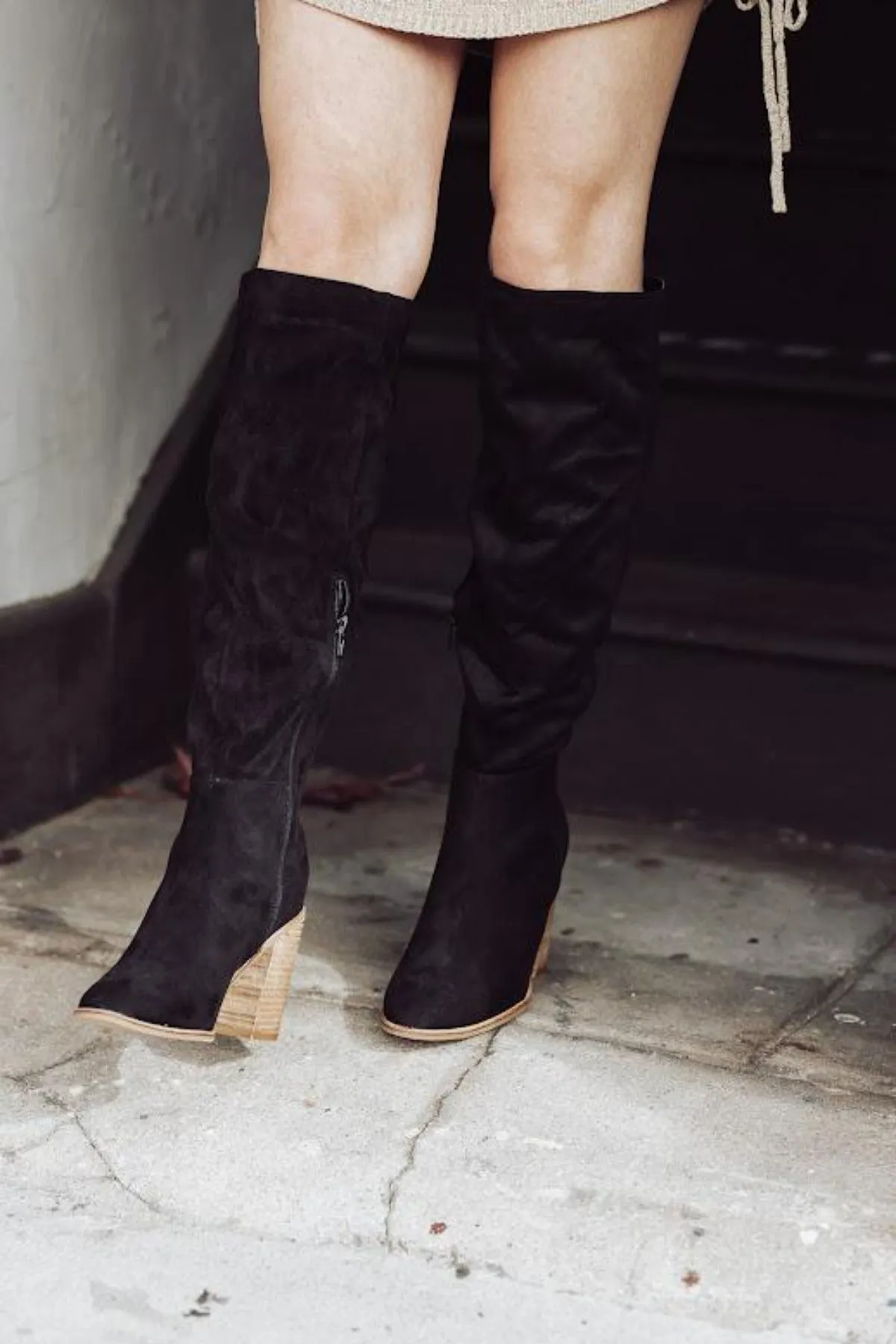 Nicole Faux Suede Knee High Boot