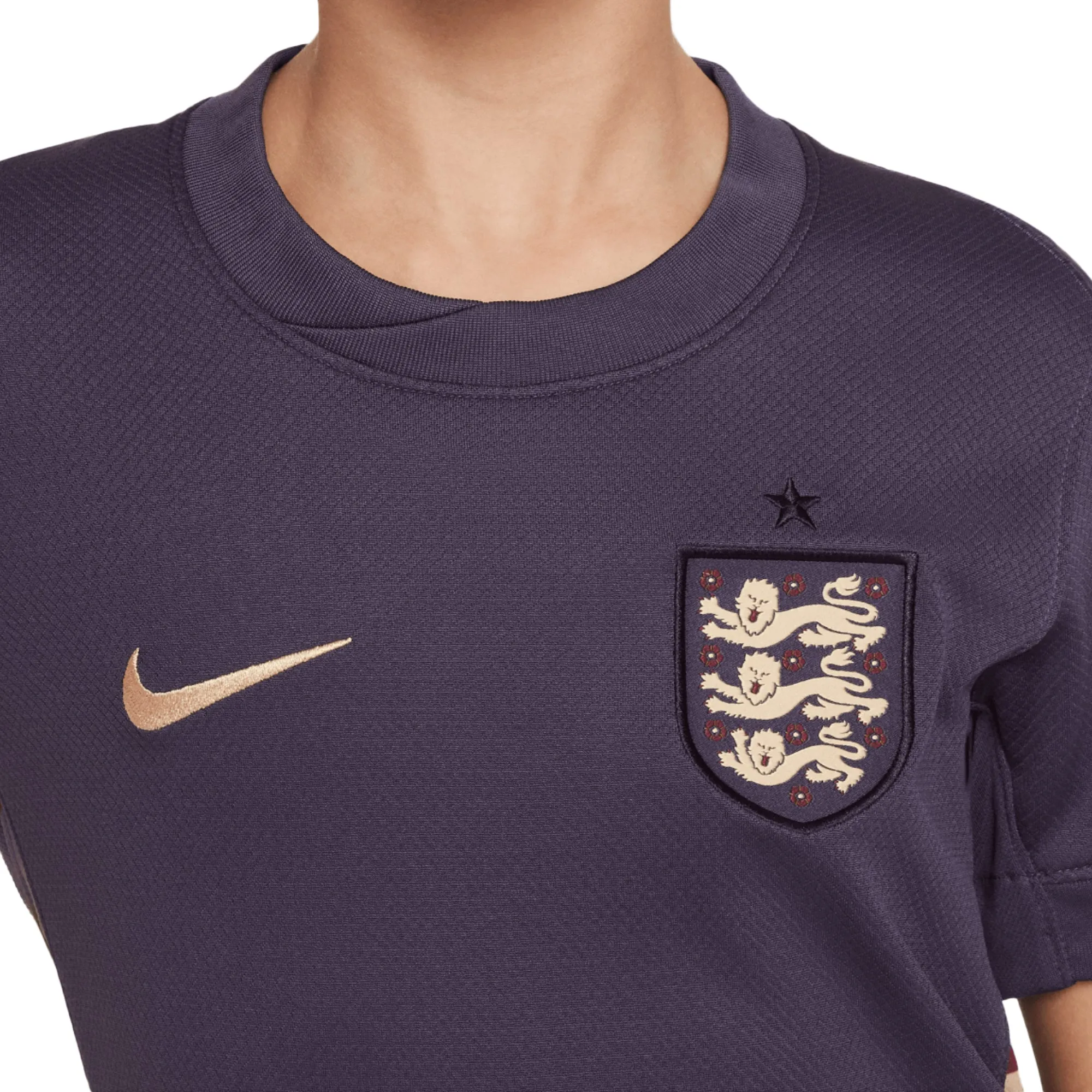 Nike Kids England 2024/25 Away Jersey Dark Raisin/Sesame