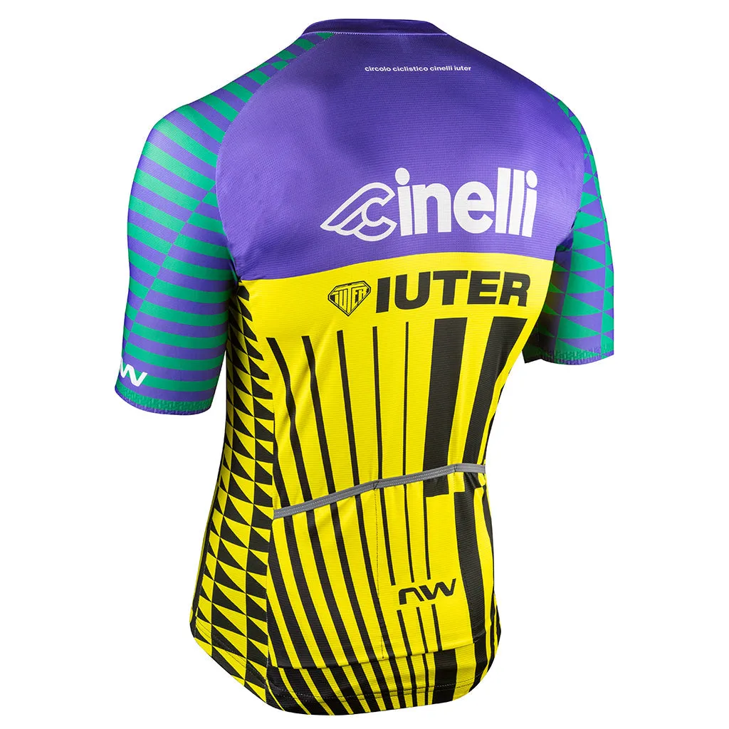 Northwave Cinelli-Iuter Team Jersey - Yellow/Purple