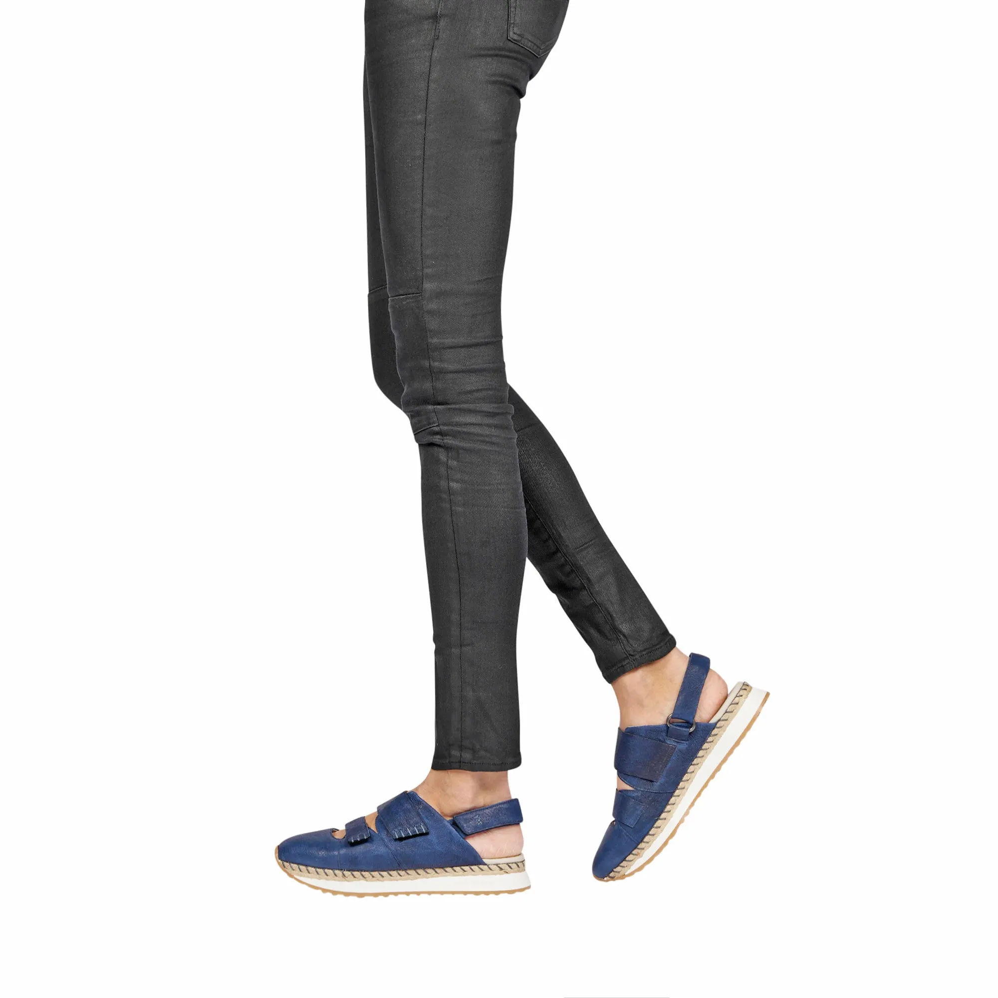 Open Back Sneaker Vegetal Wash Deep Blue