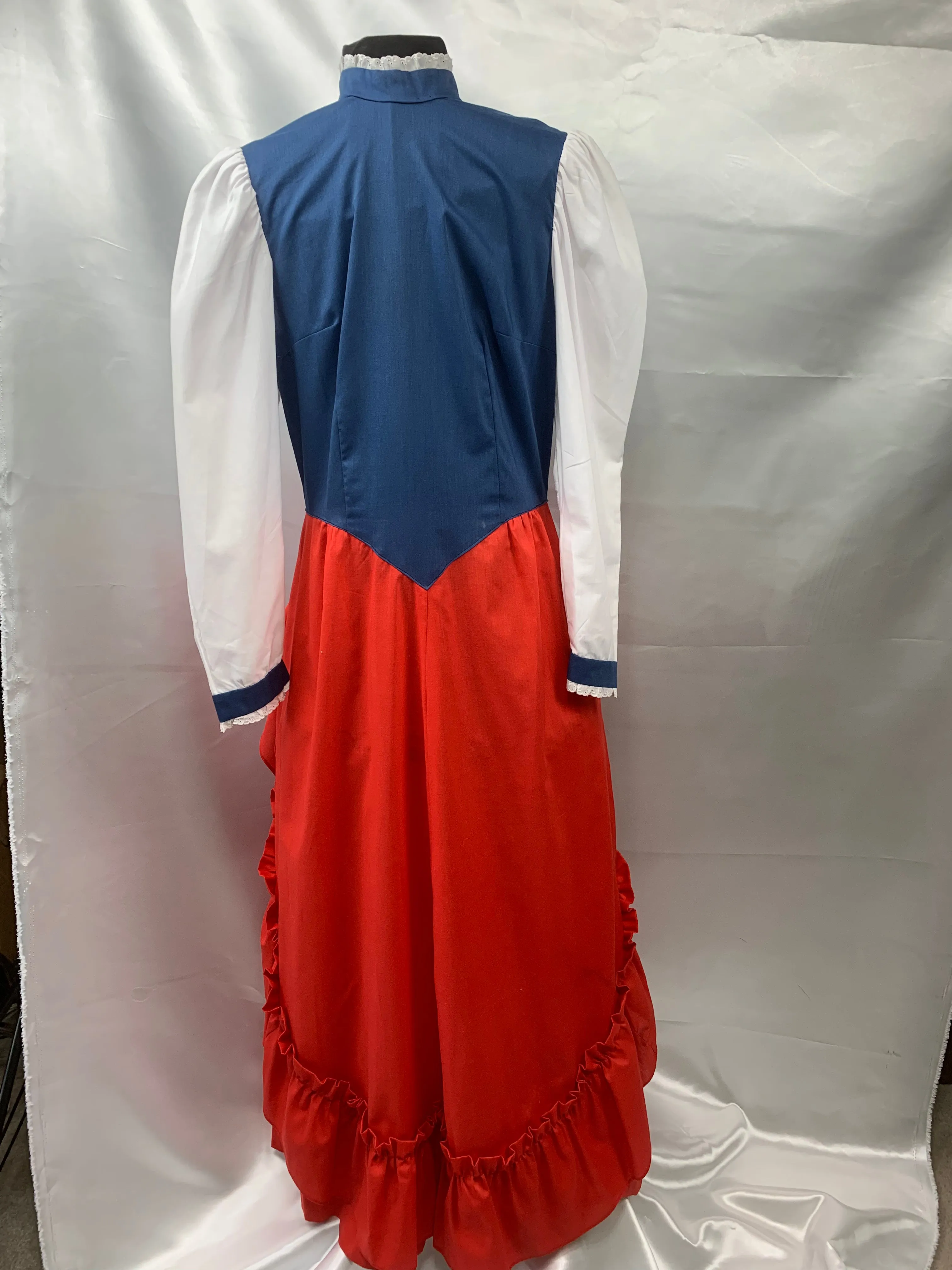 Patriotic Ladies Betsy Ross Adult Costume Long Sleeve Dress