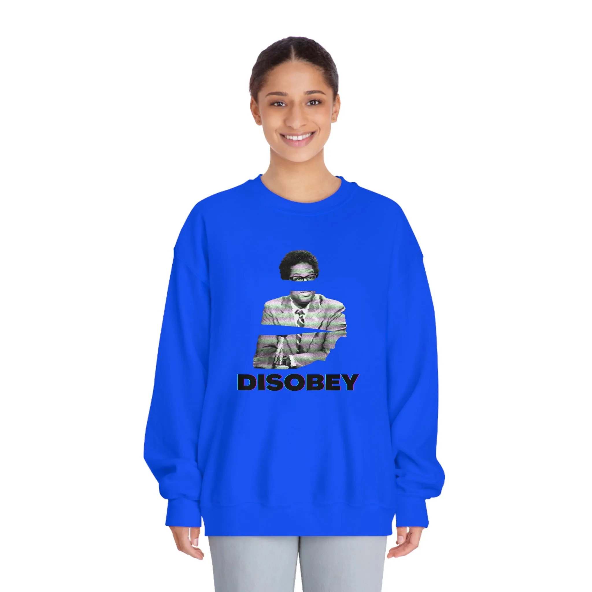 "DISOBEY" Sowell DryBlend® Crewneck Sweatshirt