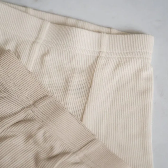 Ribbed Modal Pants - Single Seam