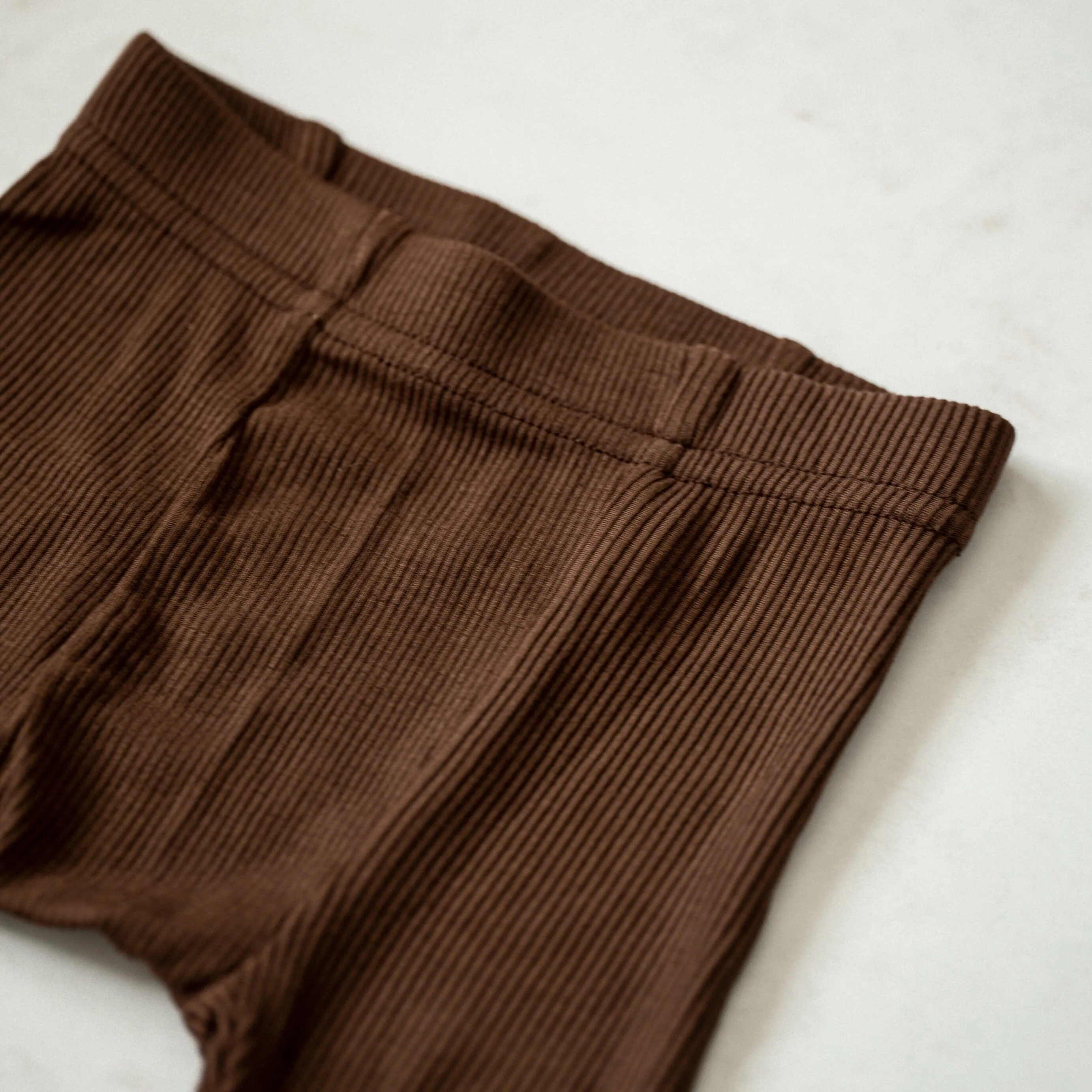 Ribbed Modal Pants - Single Seam