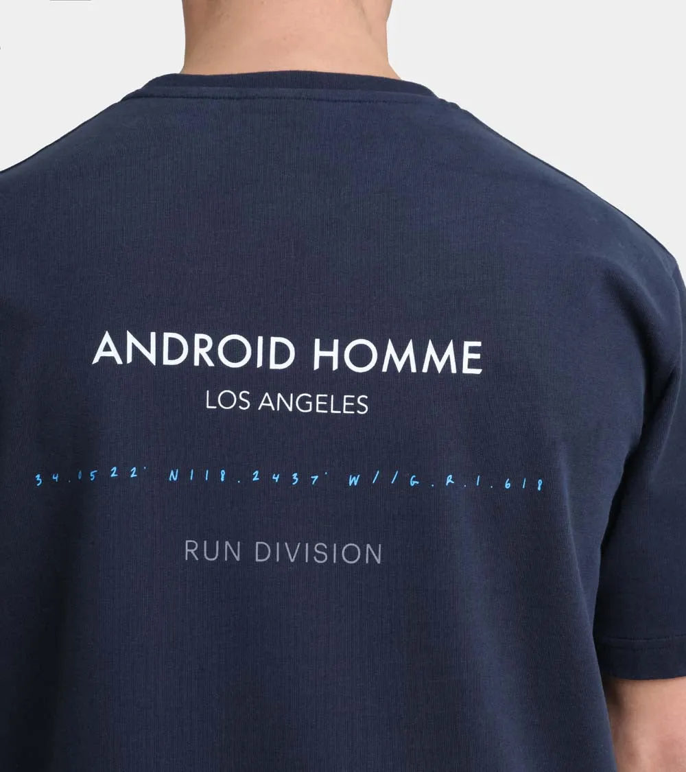 Run Division T-Shirt | Navy AHTA231-33