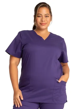 Scrub Top - Cherokee WW Women's Revolution V-Neck Top - Grape, WW620