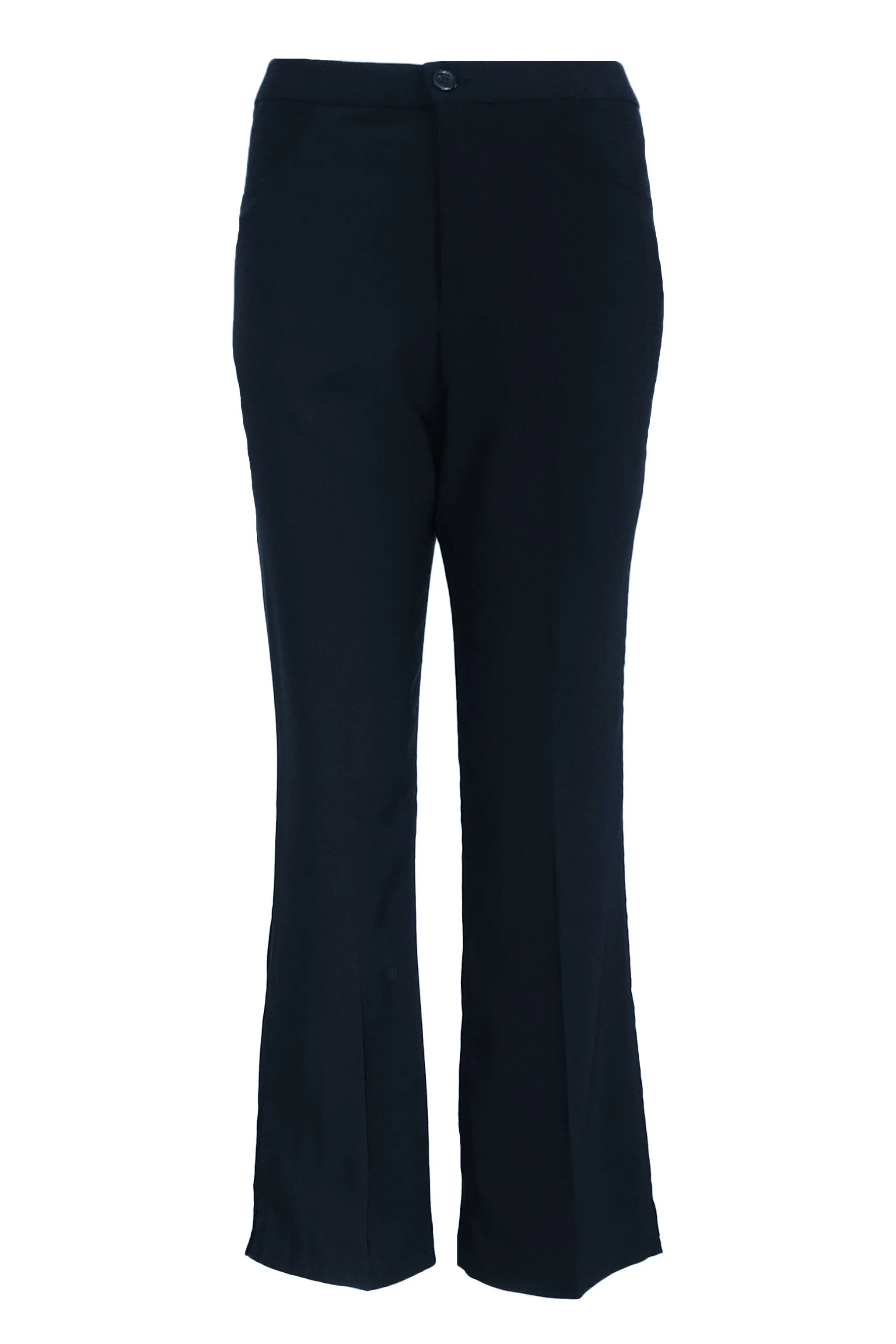 Stretchable Straight Cut Office Pants - Blue