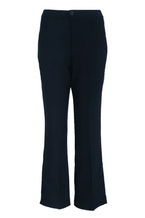 Stretchable Straight Cut Office Pants - Blue