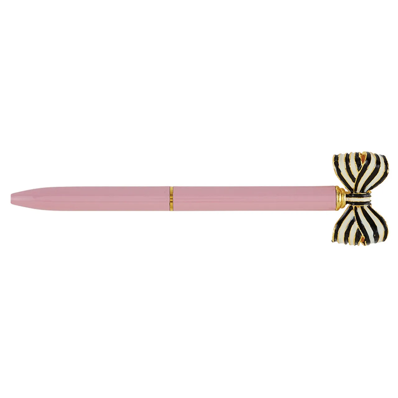 Striped Bow Pens ~ Various Colors