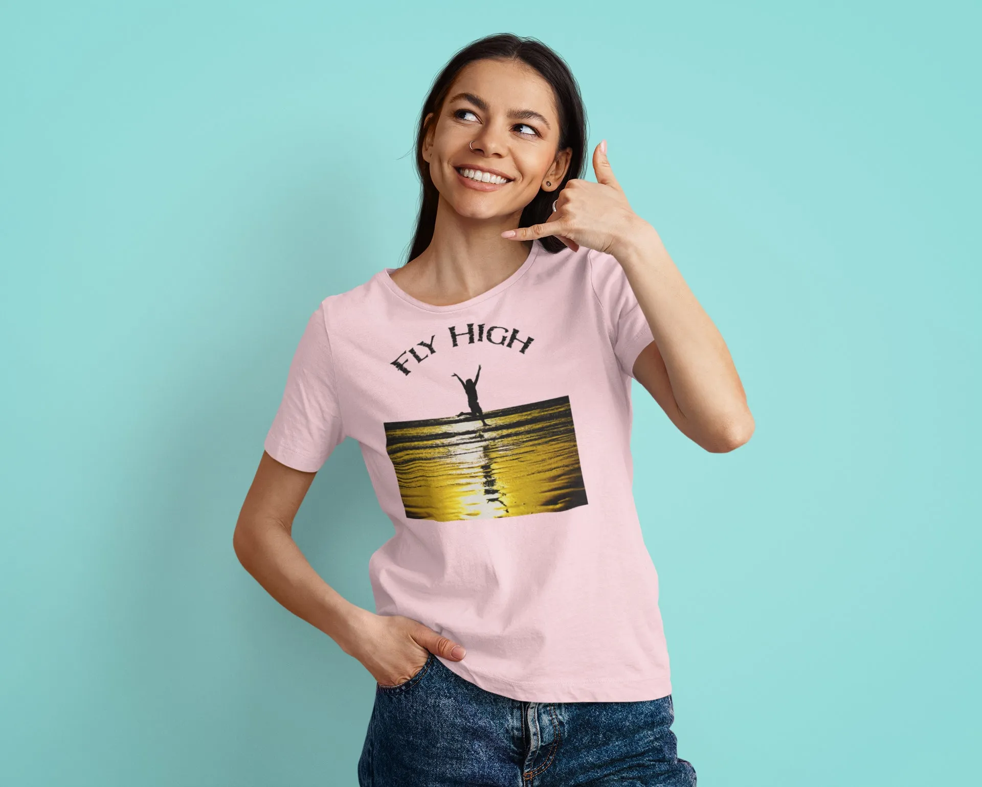 Summer T-shirt for Ladies (FLY HIGH SHRIVARDHAN)