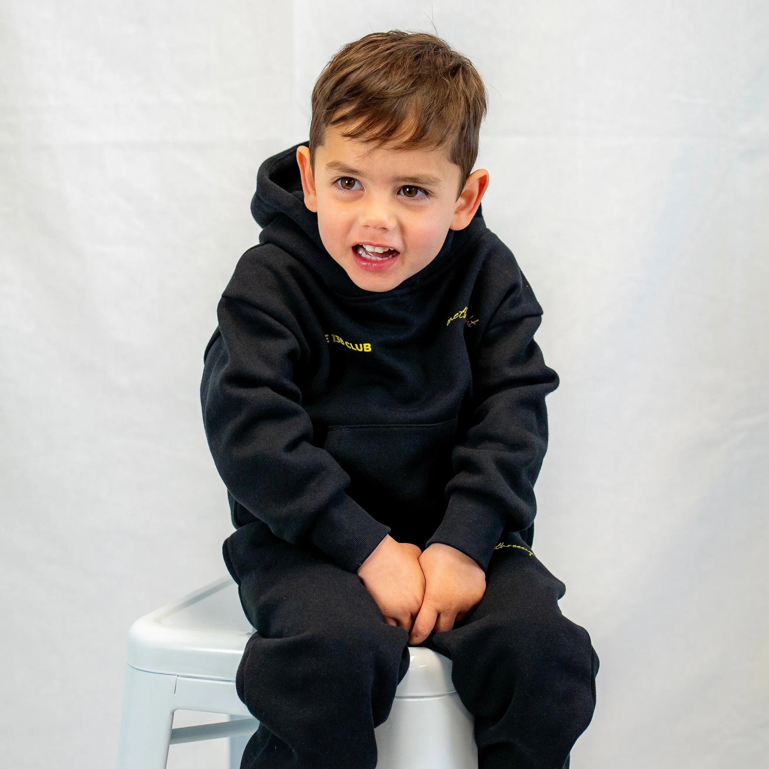 THE 138 CLUB KIDS TRACKSUIT SET - BLACK