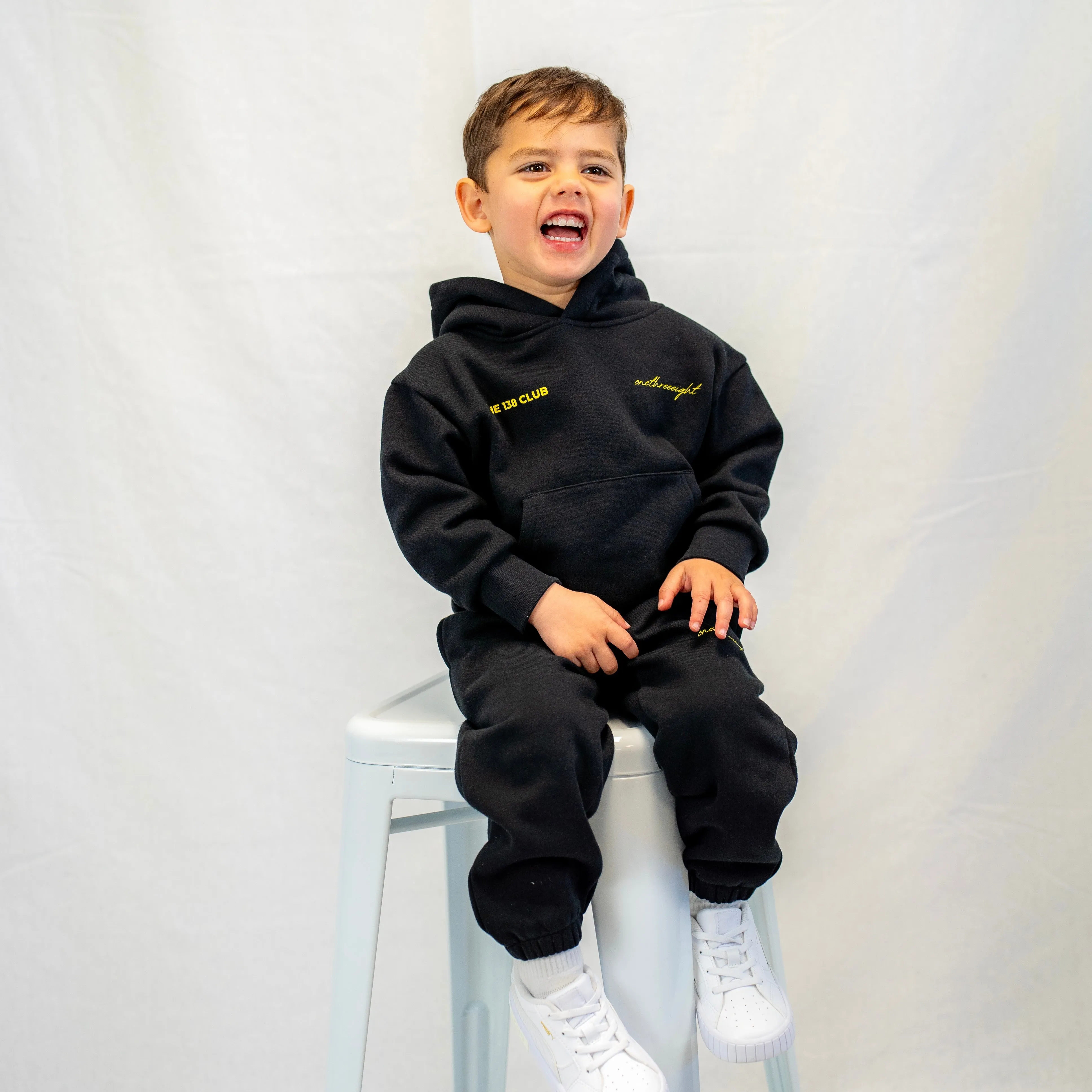 THE 138 CLUB KIDS TRACKSUIT SET - BLACK