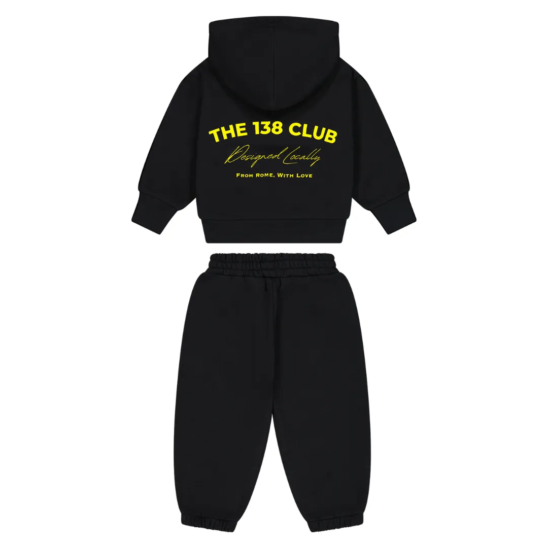 THE 138 CLUB KIDS TRACKSUIT SET - BLACK