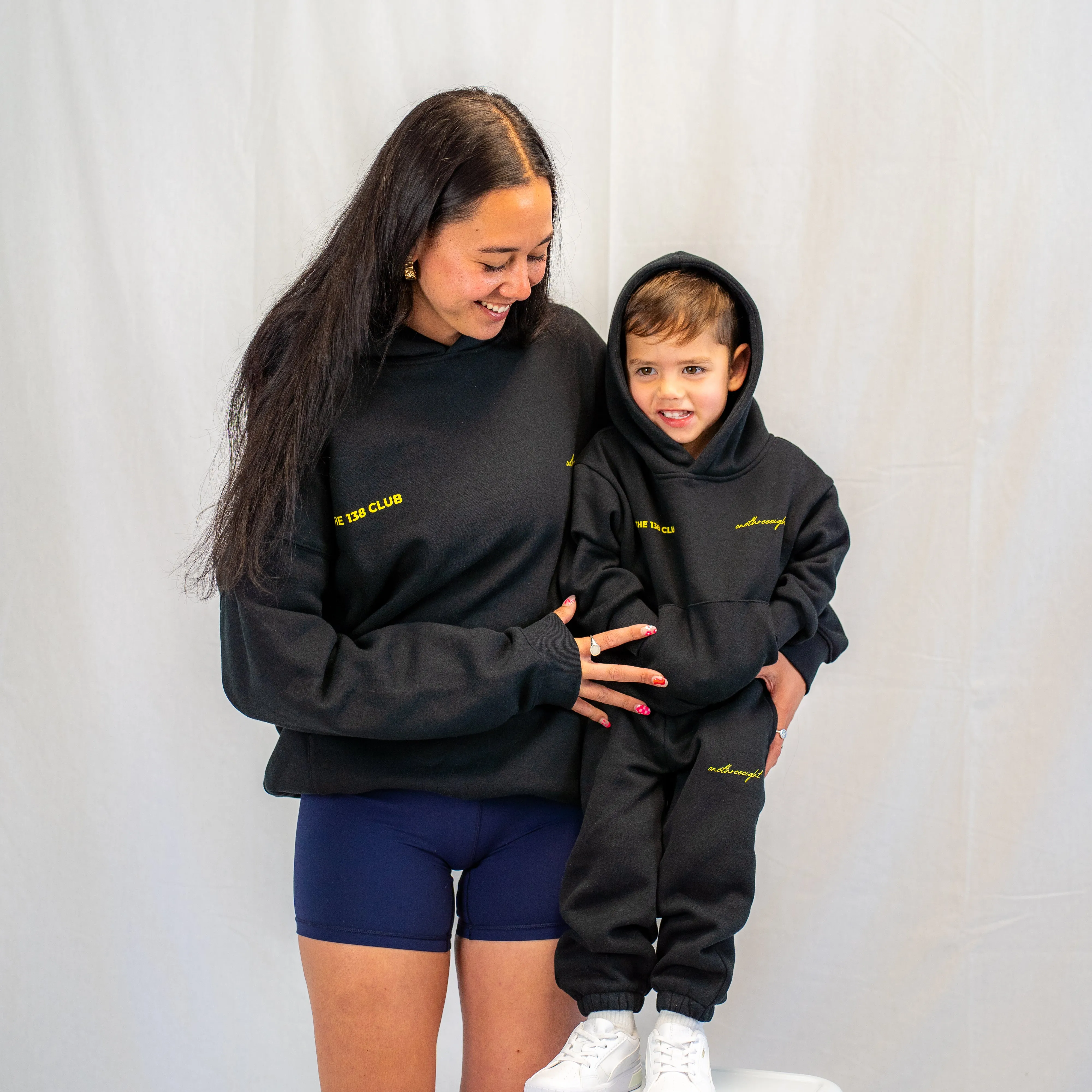 THE 138 CLUB KIDS TRACKSUIT SET - BLACK