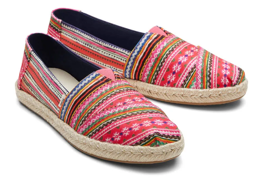 TOMS Womens Alpargata Rope Espadrille - Hmong Tapestry