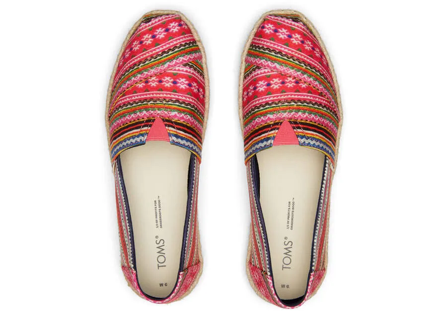 TOMS Womens Alpargata Rope Espadrille - Hmong Tapestry