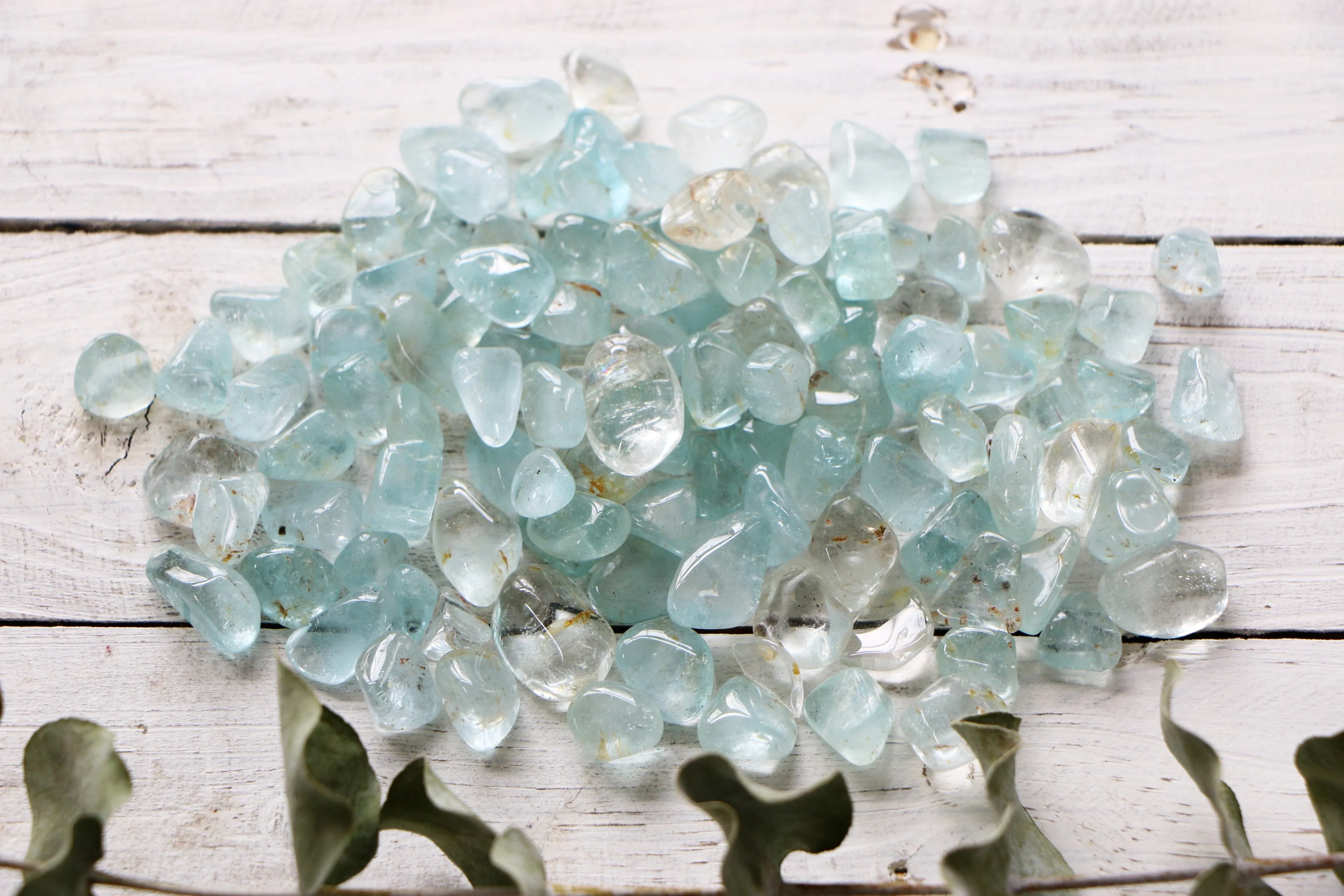 Topaz - Blue, Tumbled