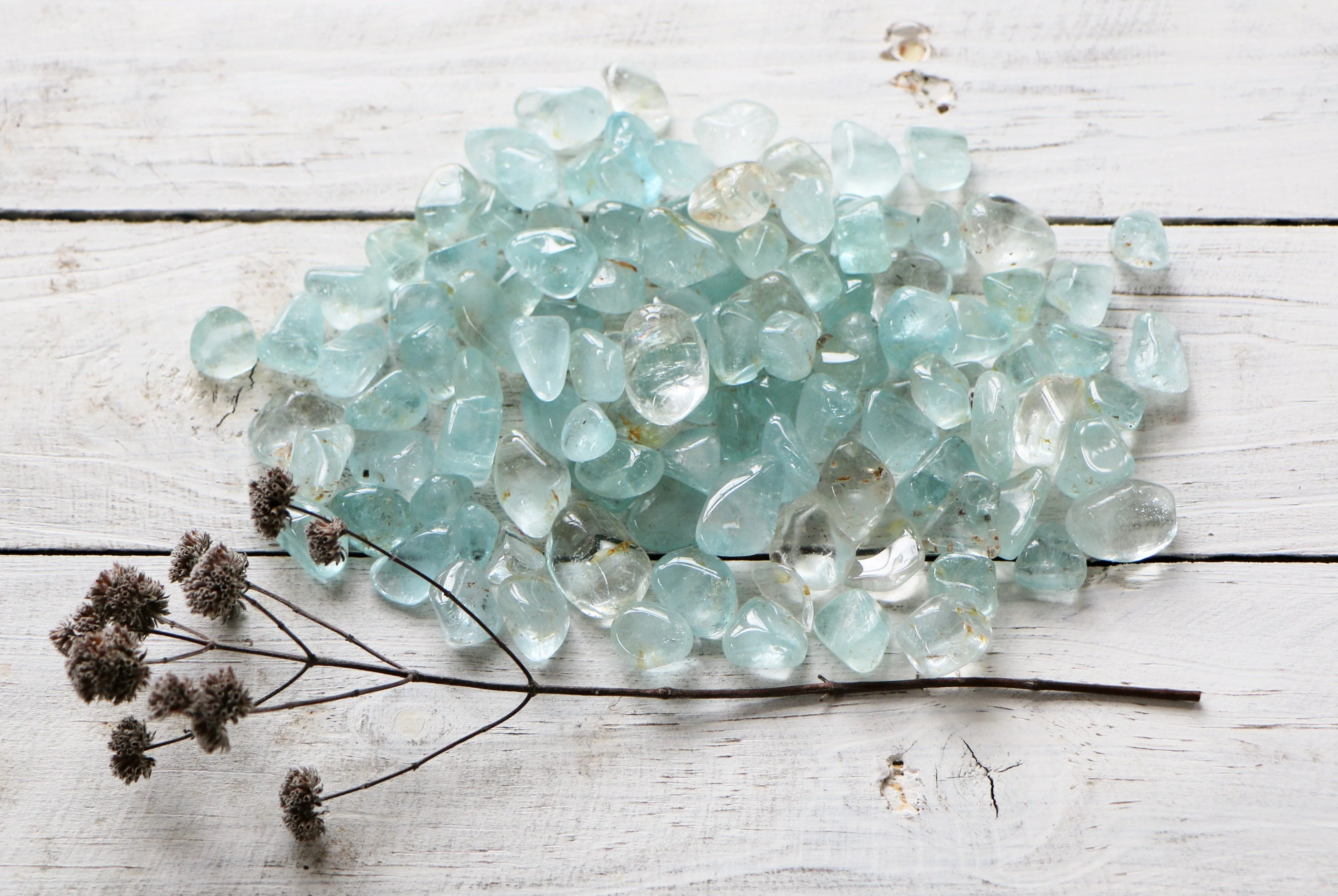 Topaz - Blue, Tumbled