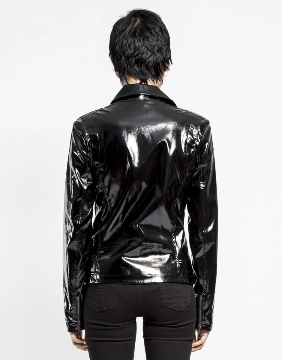 Tripp NYC Wild Child Vinyl Moto Jacket