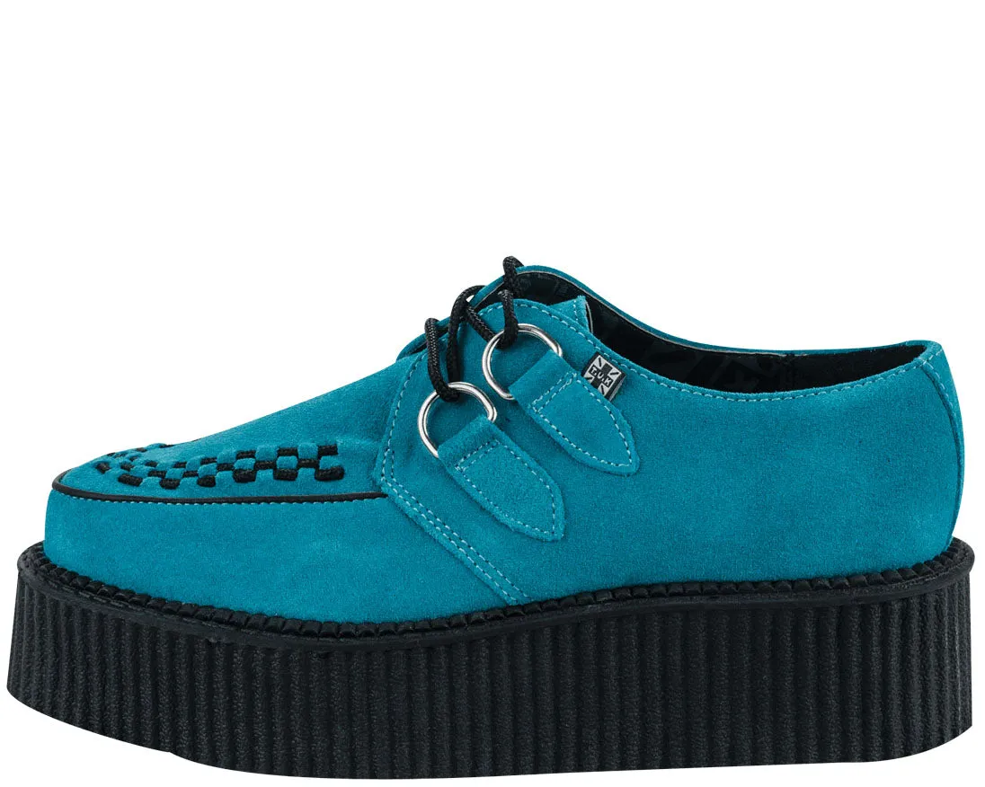 T.U.K Turquoise Suede Viva Mondo Creeper