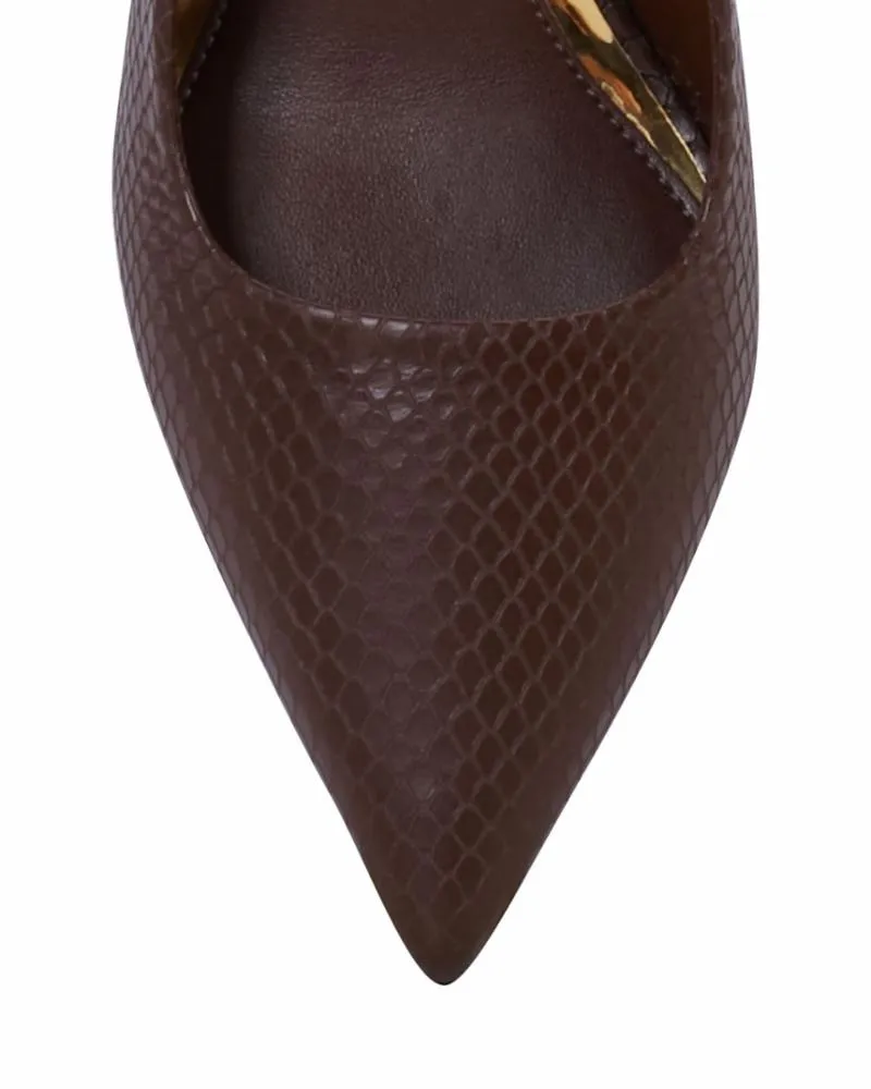 Vince Camuto SINDREE CHOCOLATE/SNAKE CASEINA