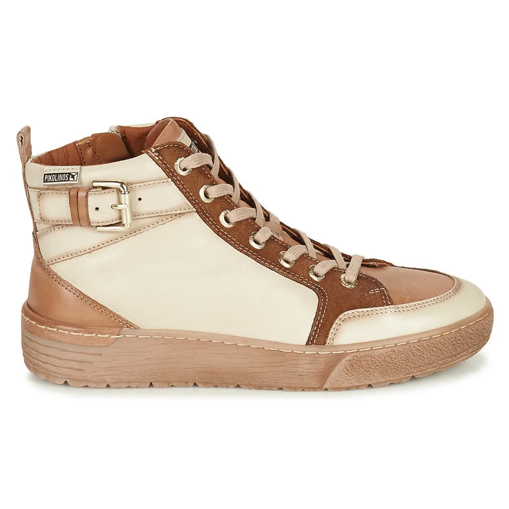 Vitoria Calfskin Leather Women's Zip Up Sneakers