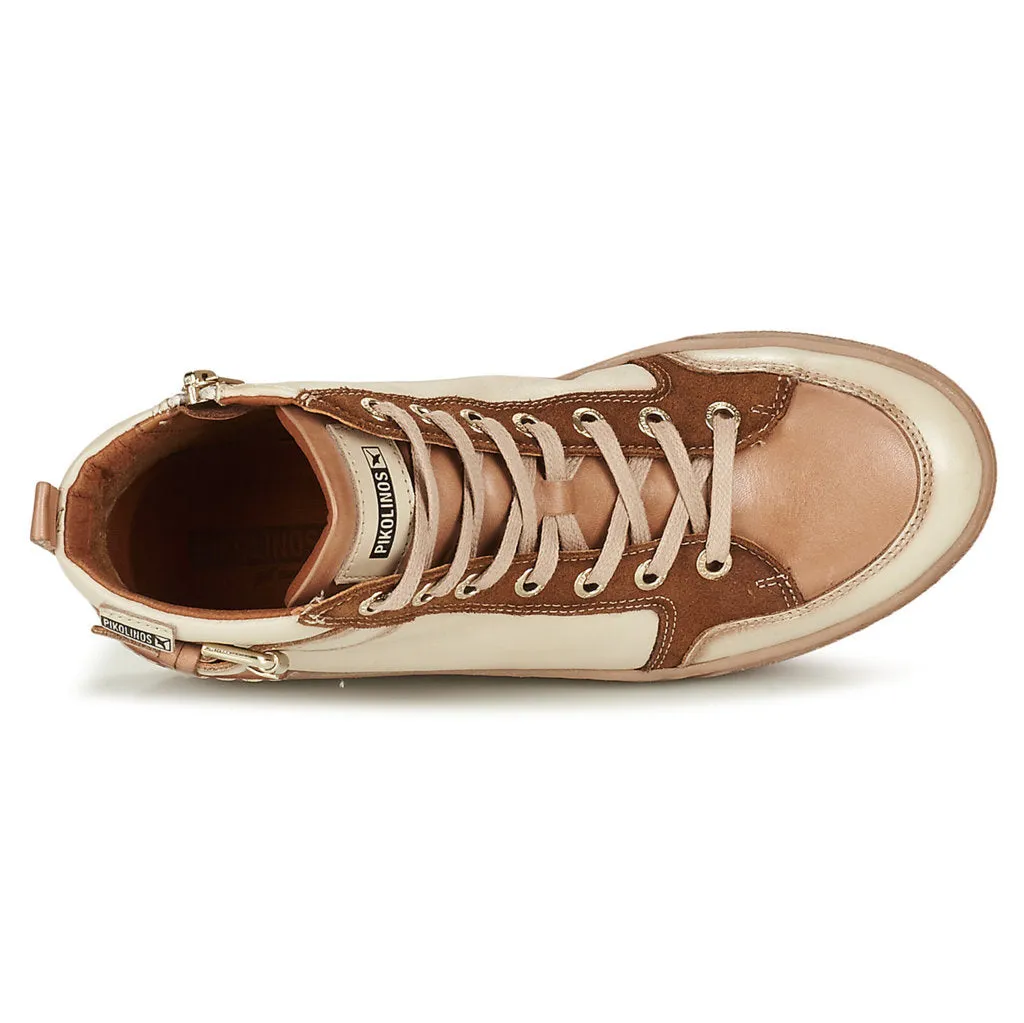 Vitoria Calfskin Leather Women's Zip Up Sneakers