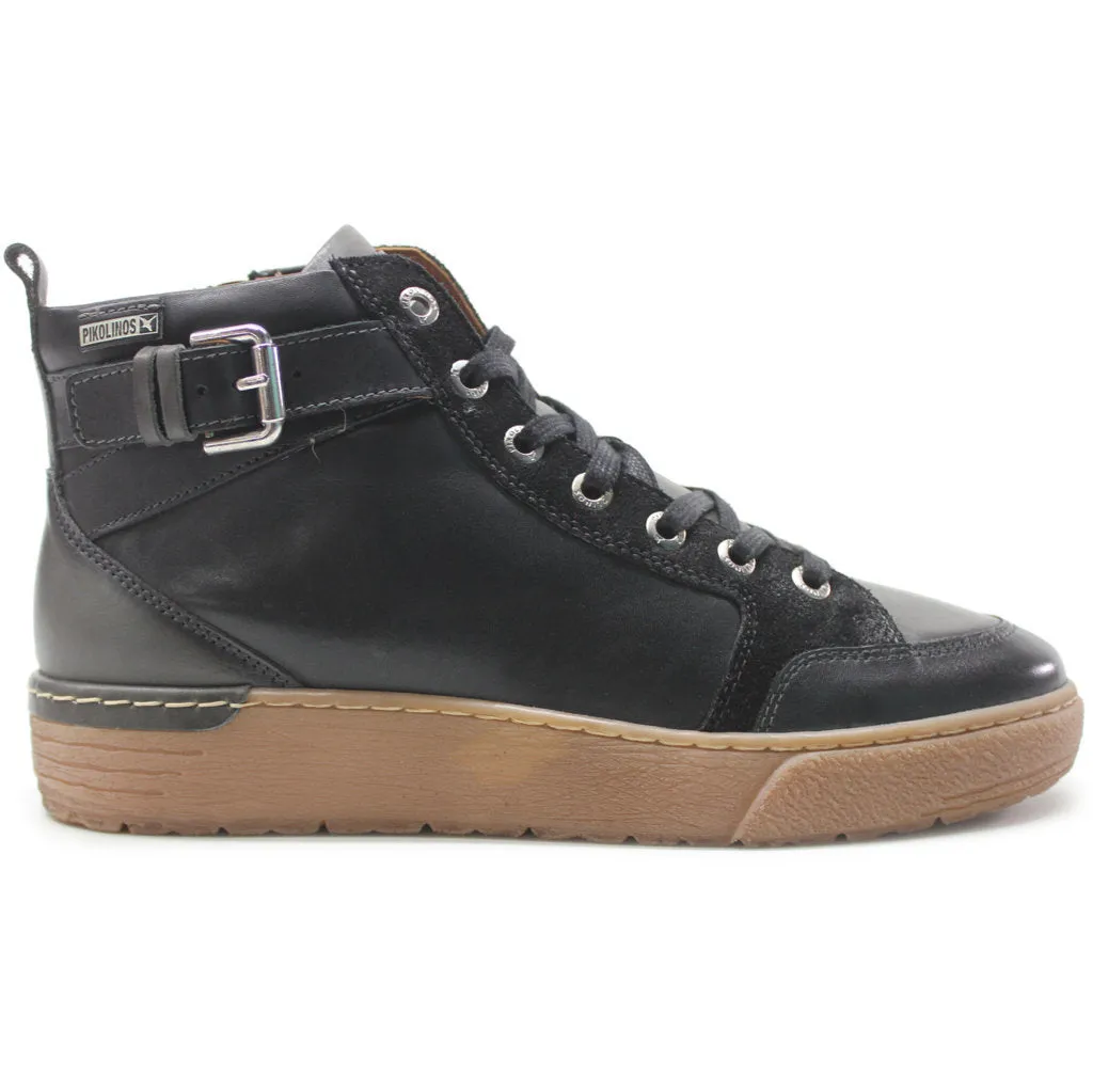 Vitoria Calfskin Leather Women's Zip Up Trainers