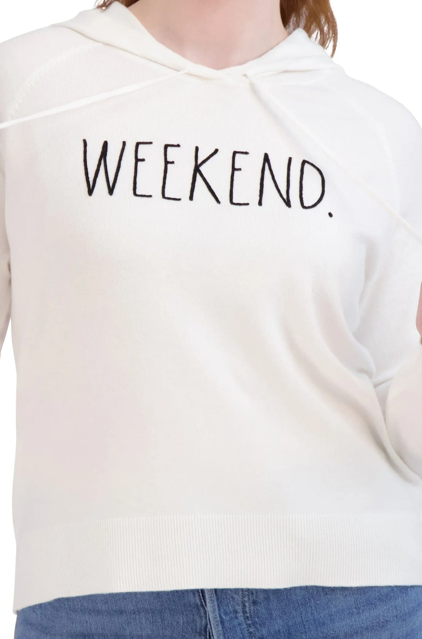 Women's "WEEKEND" Knit Pullover Hoodie